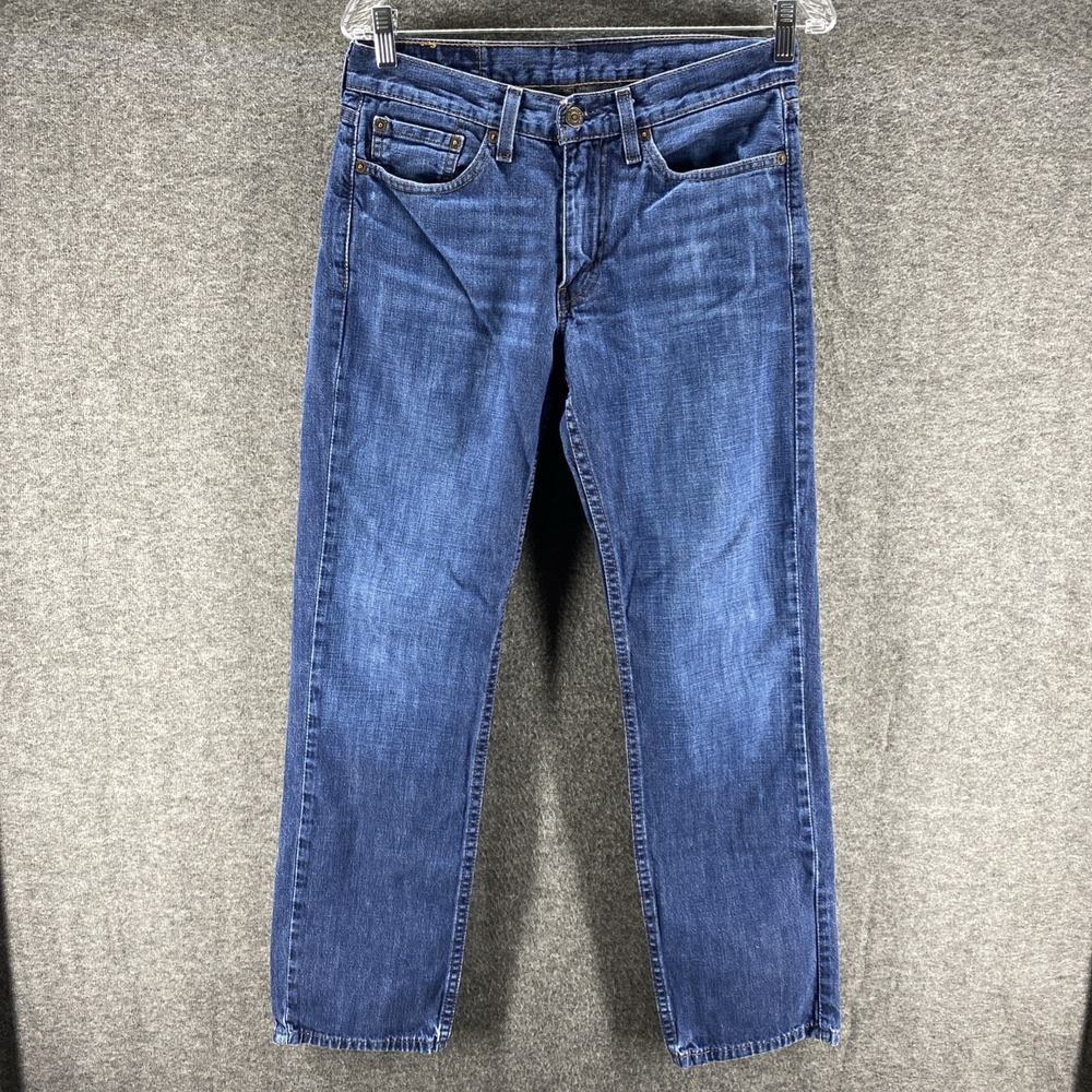 Levis 514 Straight Fit Jeans Mens 29x30 Blue Medium Wash Denim 00514-0308